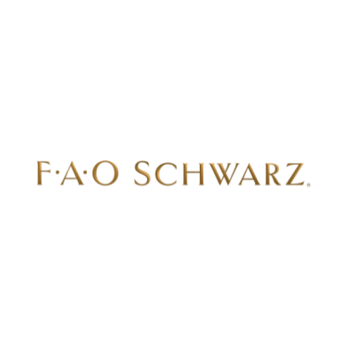 FAO Schwarz logo - custom collectible snow globe design by Silverstone Design