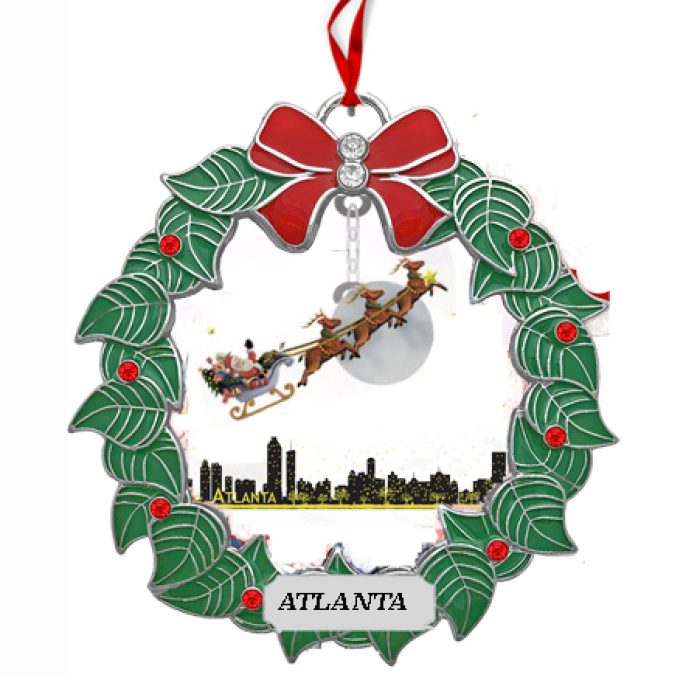 SANTA OVER ATLANTA ornament copy 2