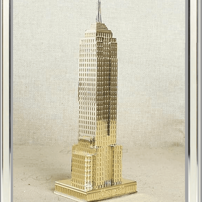 gold Empire stste building IN SLVER FRAME
